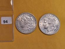 1900 and 1889 Morgan Dollars