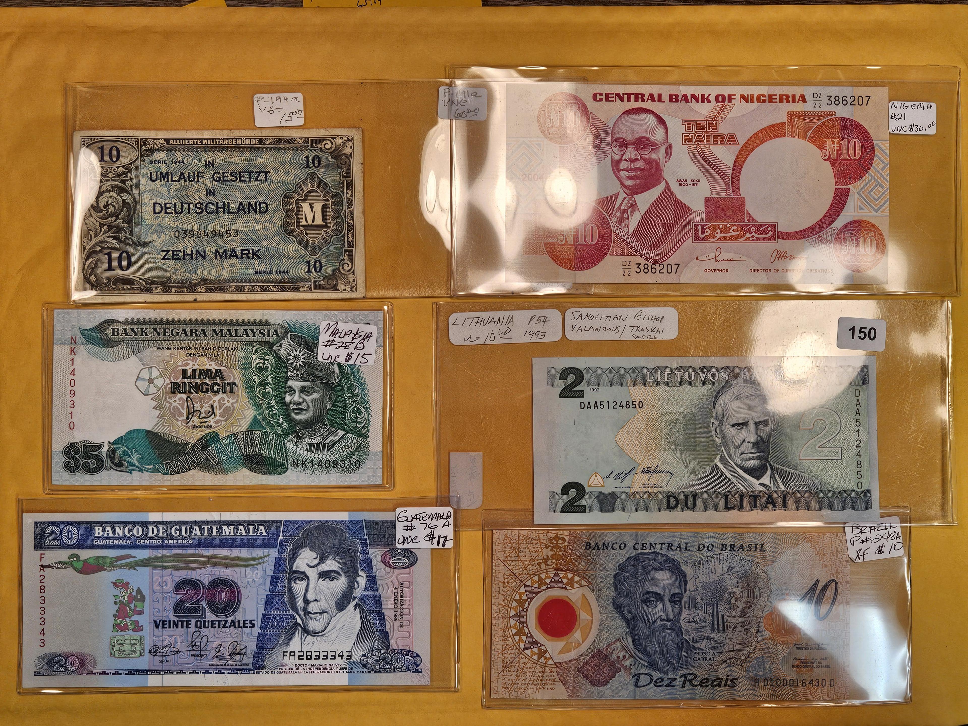 Six Better pieces of nice World Currency