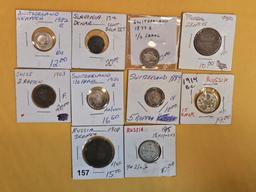 Ten nice, little better, World coins