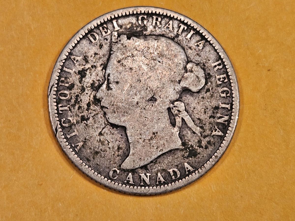 1883 Canada 25 cents