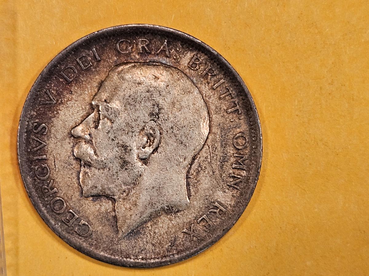 1915 Great Britain half crown