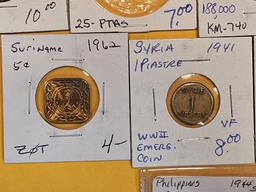 Eight nice mixes world coins