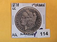 ** KEY DATE ** 1878-CC Morgan Dollar