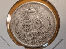 1925 Mexico 50 centavos