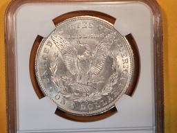 NGC 1904-O Morgan Dollar in Mint State 63