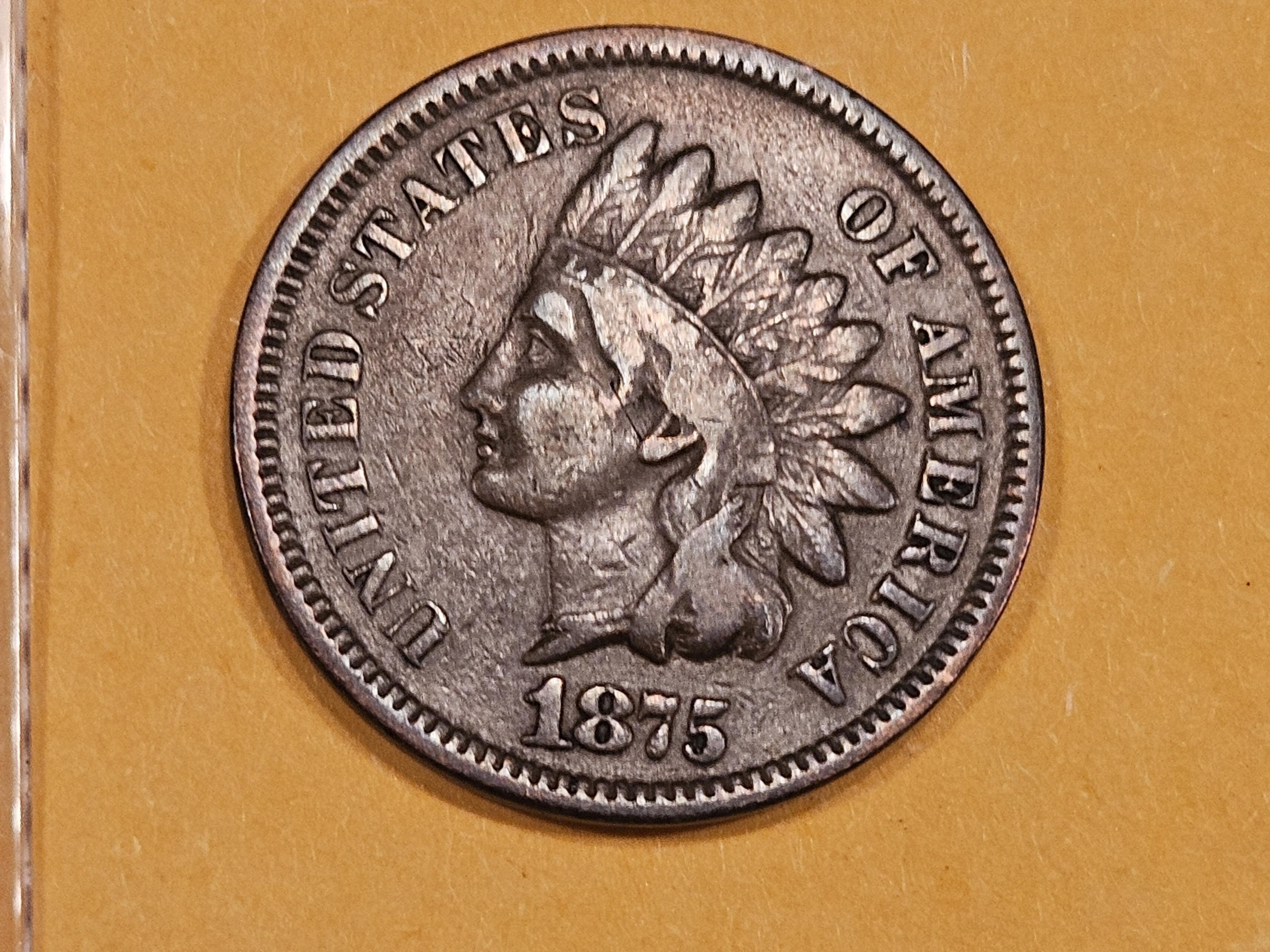 Better Date 1875 Indian Cent