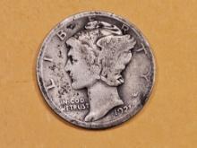 * Key Date 1921 Mercury Dime