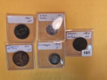 Five Fun Mixed World Coins