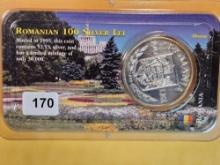 GEM 1995 Romania 100 Silver Lei