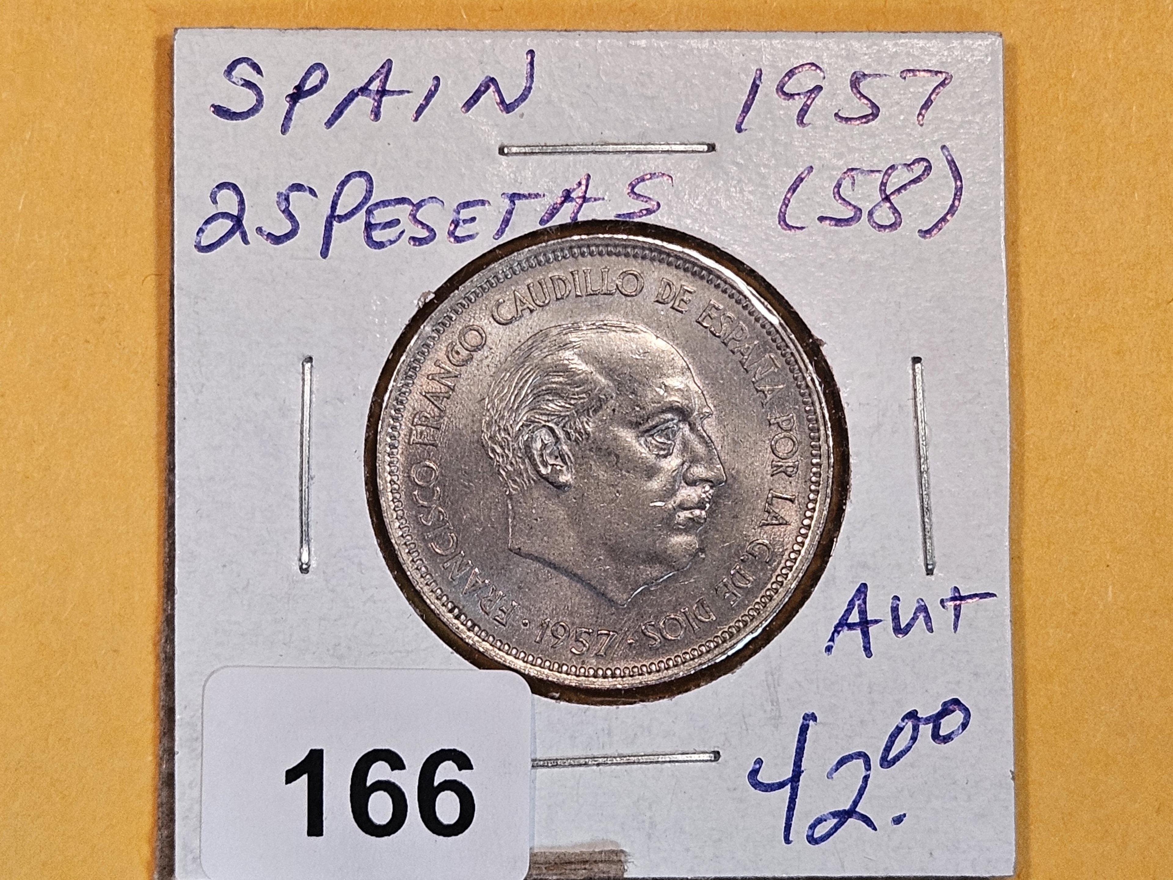 1957 (58) Spain 25 pesetas