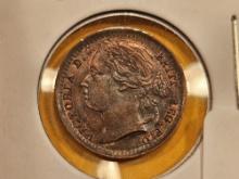 Very Choice to GEM BU 1884 Great Britain 1/3 farthing