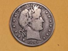 Better 1894-S Barber Half Dollar