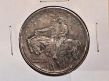 1925 Stone Mountain Commemorative Half Dollar in Choice About Uncirculated