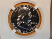 GEM! NGC 1961 Franklin Half Dollar in Proof 67