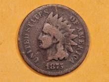 Better Date 1875 Indian Cent