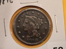 1846 Braided Hair large Cent