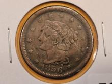 1856 Braided Hair Large Cent