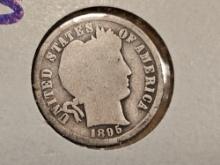 Semi-key 1895-S Barber Dime