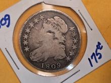 1809 Capped Bust Half Dollar