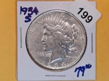 1934-S Peace Dollar