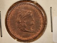 Civil War Token Merchant's Store Card in Uncirculated - details