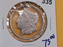 Cut-Out Morgan Silver Dollar