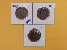 Three Braided Hair large cents