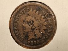 Semi-key 1870 Indian Cent