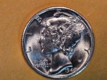 GEM Brilliant Uncirculated 1940-S Mercury Dime