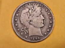 Better Date 1896 Barber Half Dollar