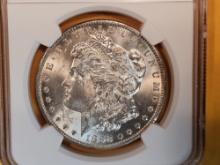 NGC 1898-O Morgan Dollar in Mint State 63