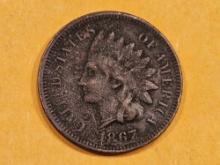 Semi-Key 1867 Indian Cent