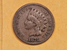 Better Date 1875 Indian Cent