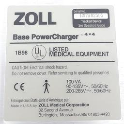 Zoll 4 x 4 Battery Charger for Defibrillator