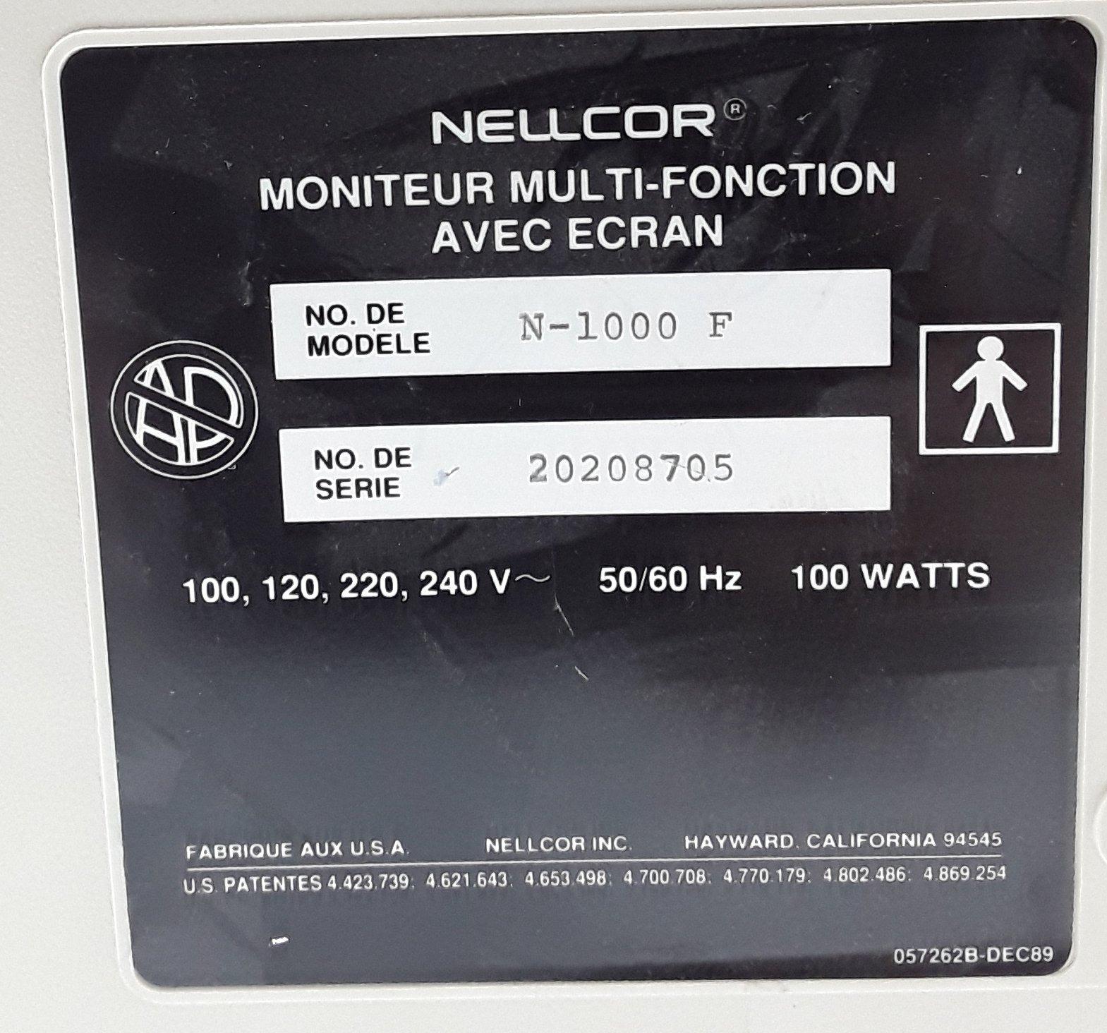 Nellcor N-1000F Oxymeter