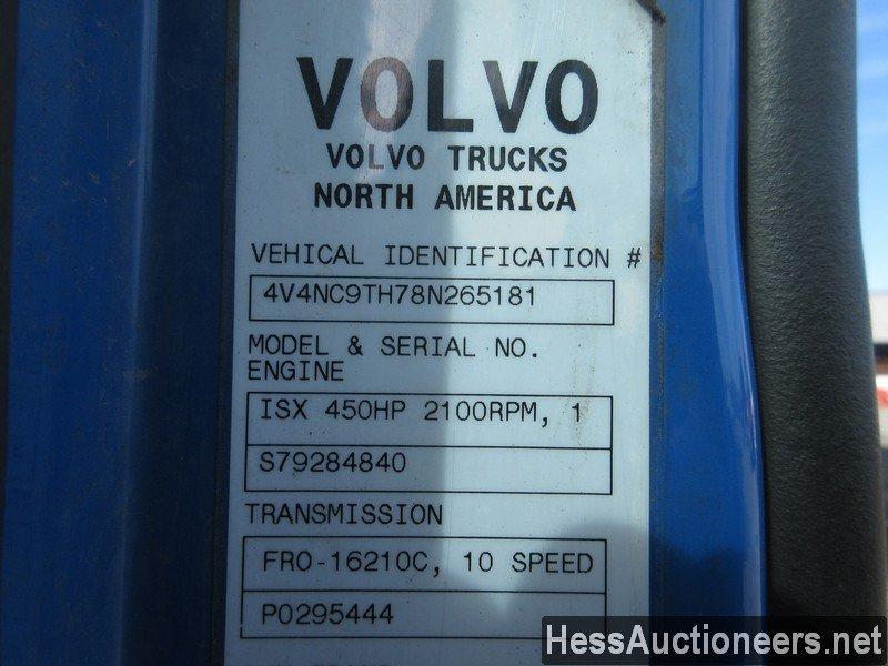 2008 Volvo Vnl T/a Sleeper