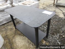 Welding Shop Table With Shelf