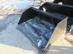 MID-STATE 66 INCH SNOW AND LITTER BUCKET FOR SKID STEER