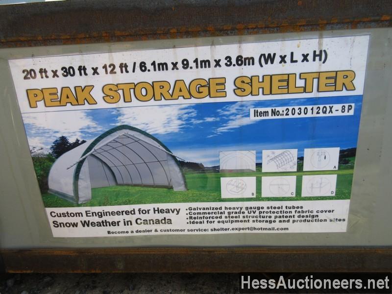 20' PEAK CEILING STORAGE SHELTER