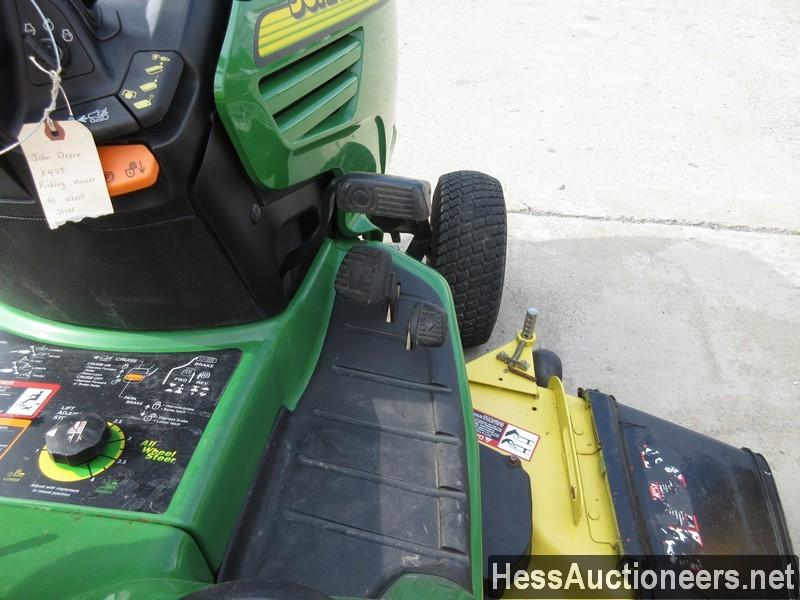 JOHN DEERE X495 AWS DIESEL MOWER