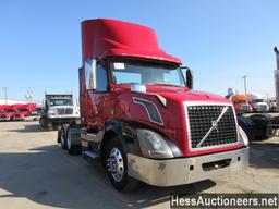 2015 VOLVO VNL62T300 T/A DAYCAB,  6X2 CONFIGURATION, HESS REPORT ATTACHED,