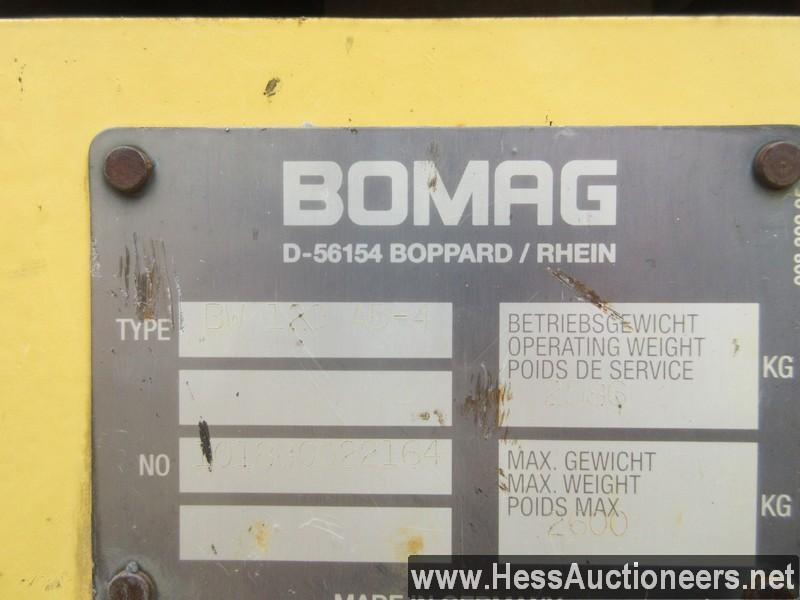 2005 BOMAG BW120AD-4 COMPACTOR-ROLLER, KUBOTA 1.7L 3 CYL D1703-M-DI-ES 33.5