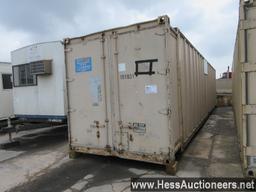 1973 FRUEHAUF 40' X 96&#34; SEA CONTAINER, SWING REAR DOOR, APITONG FLOOR, ALUM ROOF, ALUM COMP, STO