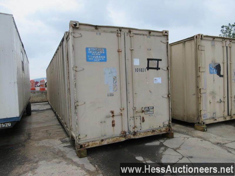 1973 FRUEHAUF 40' X 96&#34; SEA CONTAINER, SWING REAR DOOR, APITONG FLOOR, ALUM ROOF, ALUM COMP, STO