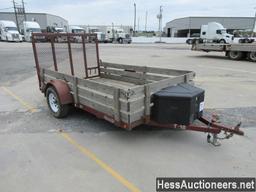 2013 BURKHOLDER 14â€™ X 94&quot; TAG ALONG TRAILER, 3000 GVW, SA, 205/75R14 ON STEEL WHEELS, APITONG