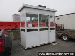 GUARD SHACK, MOBILE, 4â€™ W X 8â€™ L, STOCK # 51886