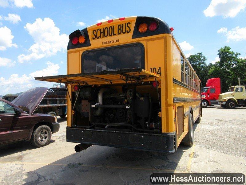 2009 IC CORPORATION SCHOOL BUS, 234377 MILES ON ODO, 31,800 GVW, DIESEL, AUTO TRANS, CR, PS, S/A, FR