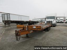 2002 ECONOLINE MP423DE FLATBED TAG TRAILER, 24000 GVW, T/A, SPRING SUSP, 8-14.5 ON STEEL WHEELS, 27'