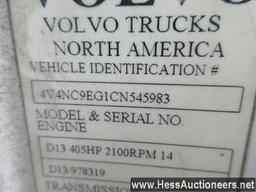 2012 Volvo T/a Daycab, Hess Report In Photos, 377371 Miles On Odo, Ecm 3773