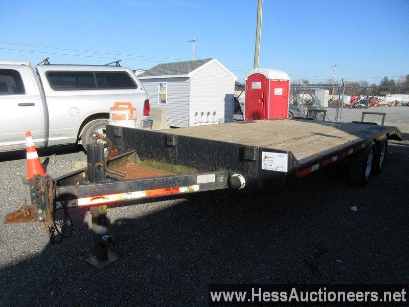 2002 pro tow 24' x 96&quot; tag trailer, 10000 gvw, t/a, 5000 lb each, torq